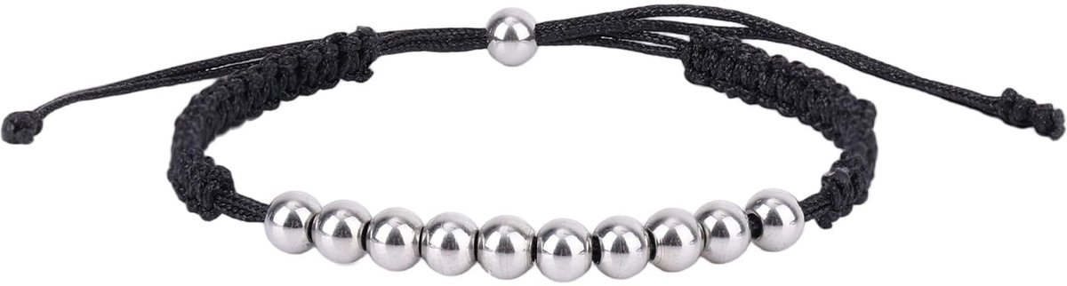 Dailygoods- Scoreteller Armband - Roestvrij Staal - Verstelbaar - Golf Slagenteller - 10 Kralen - Comfortabele Pasvorm - Golfarmband