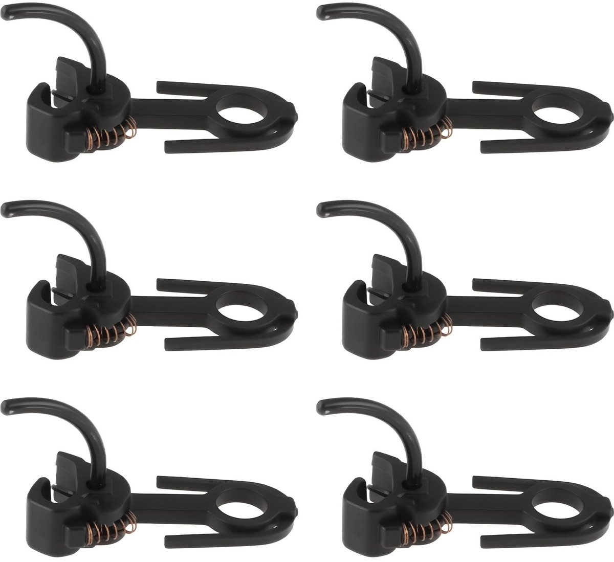 Dailygoods- Koppelingen 6x Set - Modeltreinen HO 1:87 - Nauwkeurig Ontwerp - Duurzaam PP Kunststof/Metaal - Totale Lengte 1,73 cm - Verbeterde Authenticiteit - Modeltreinaccessoires