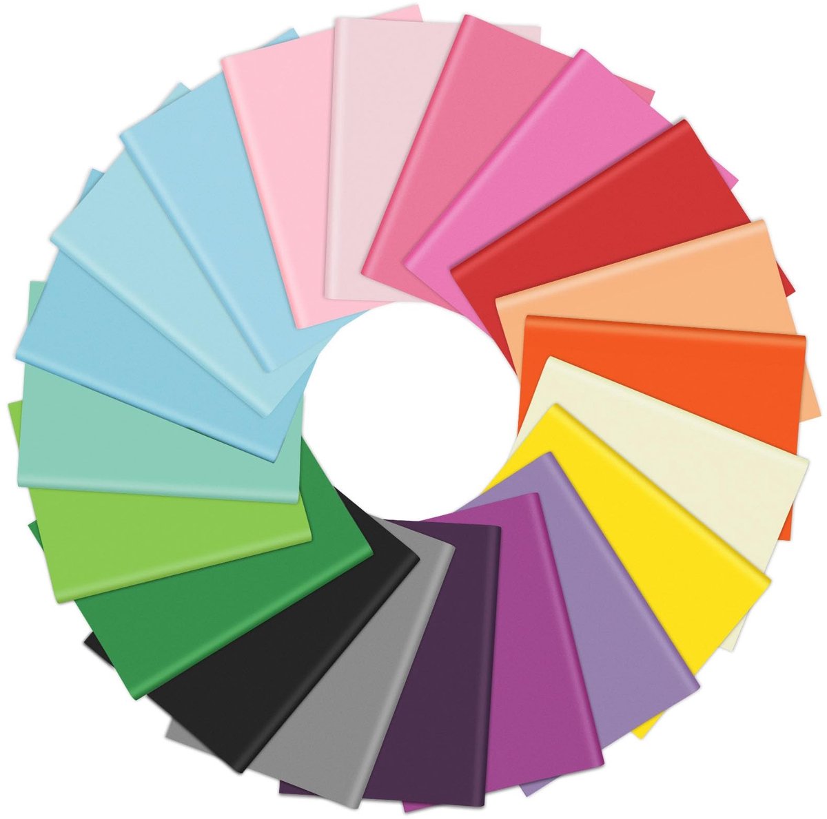 Dailygoods- Tissuepapier 60 Vellen - Veelkleurig - Cadeauverpakking - Kunstambachten - Decoratie - Hoogwaardig Materiaal - 50 x 37 cm - Weefselpapier