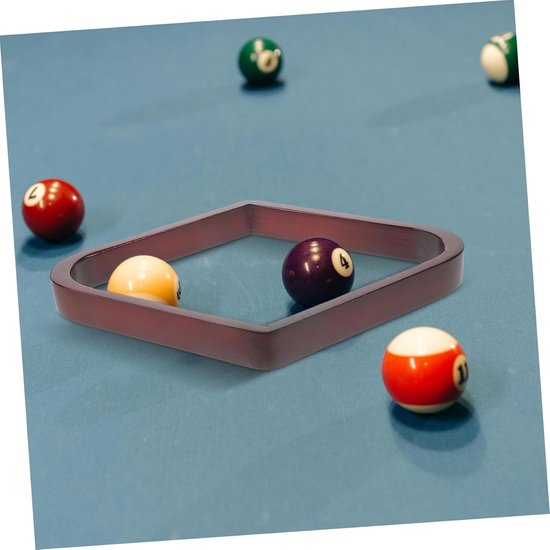 Houten Billiard Rack - Ballen Driehoek Rek - Biljart Spel Spelen - Stijlvol Houten Design van houten — afbeelding 3