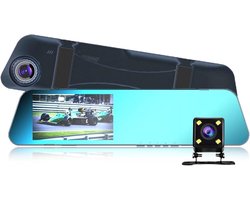 Dashcam Auto DVR Dash Camera 1080P * 480P Spiegel Dashcam Achteruitrijcamera Dual Lens Full HD Cyclus Opname 5.0 Inch Auto-elektronica Dash Camera (Size : 32G)