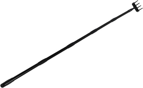 Hand Rake - Onkruid hark Tuin hark - Bodem losmaken - Verstelbare lengte - 43 cm - Zilver — afbeelding 3