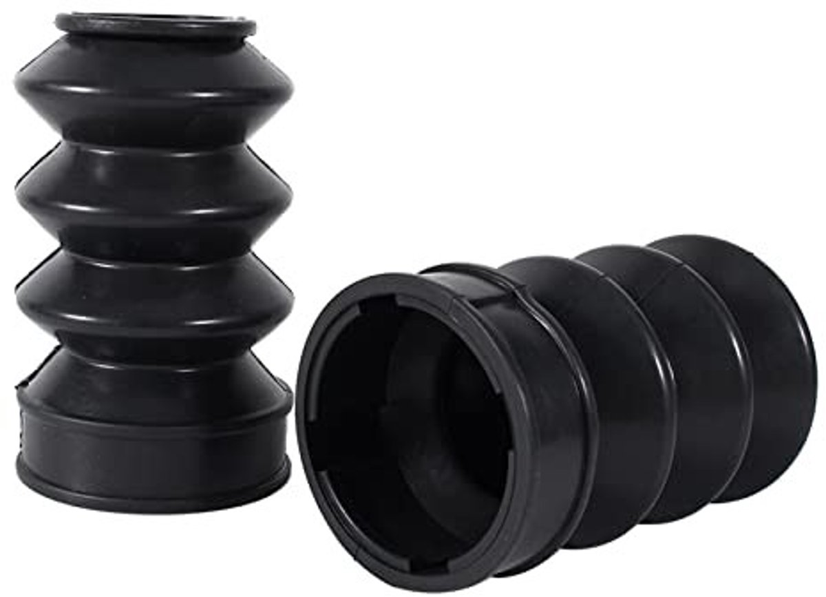 Dailygoods- Vorkafdekking Hoogwaardig Rubber - Vorkafdekking Gaiters - Laarzen Onderventilatie - Eenvoudig Te Installeren - 2 Stuks - Compatibel met XL883/Sportster 1200 - Vorkhoezen