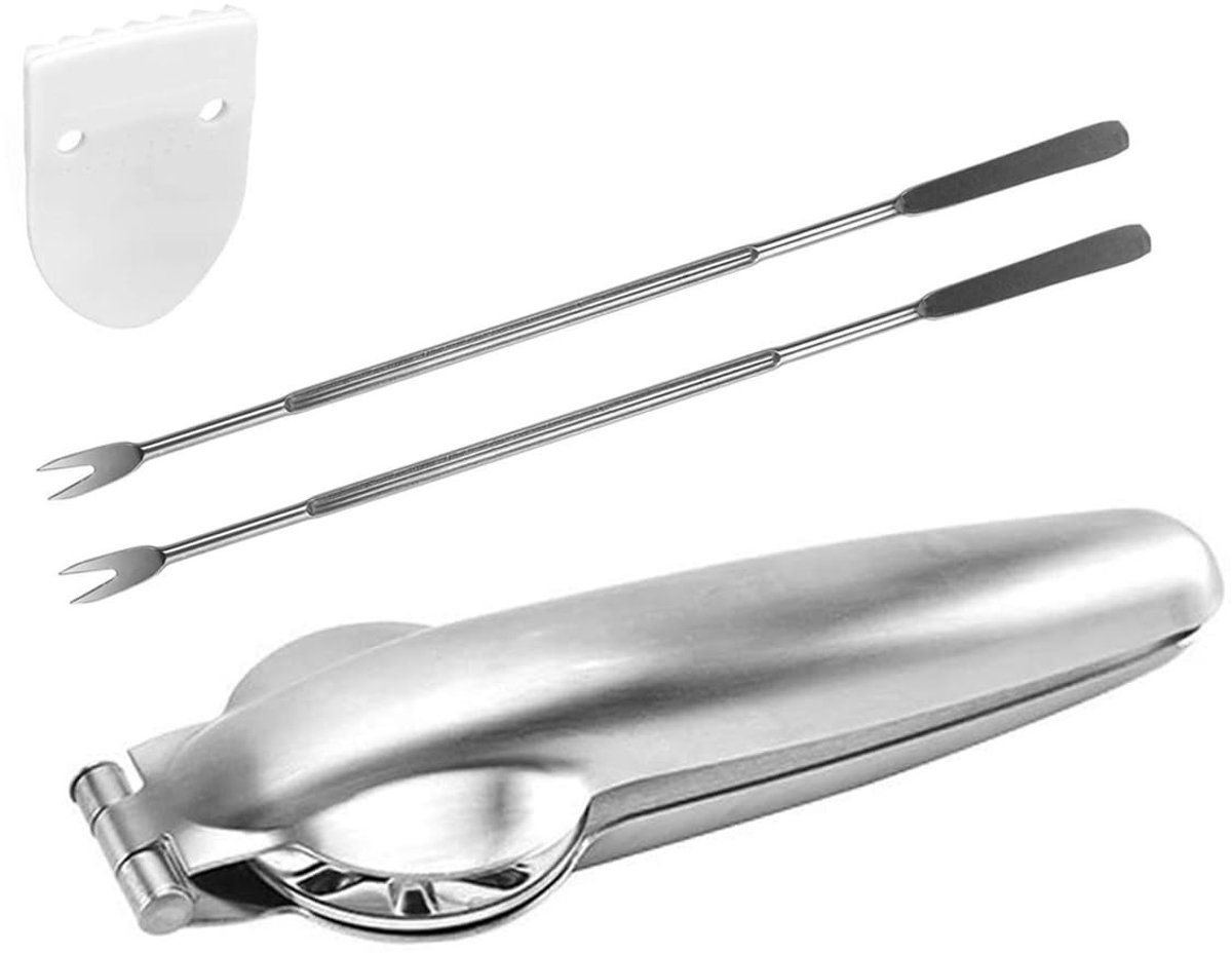 Dailygoods- Notenkraker Kastanje - Notenkraker Walnoten - Roestvrij Stalen Tang - Plectrums - Handig Gereedschap - 17 cm x 5 cm - Notenopener