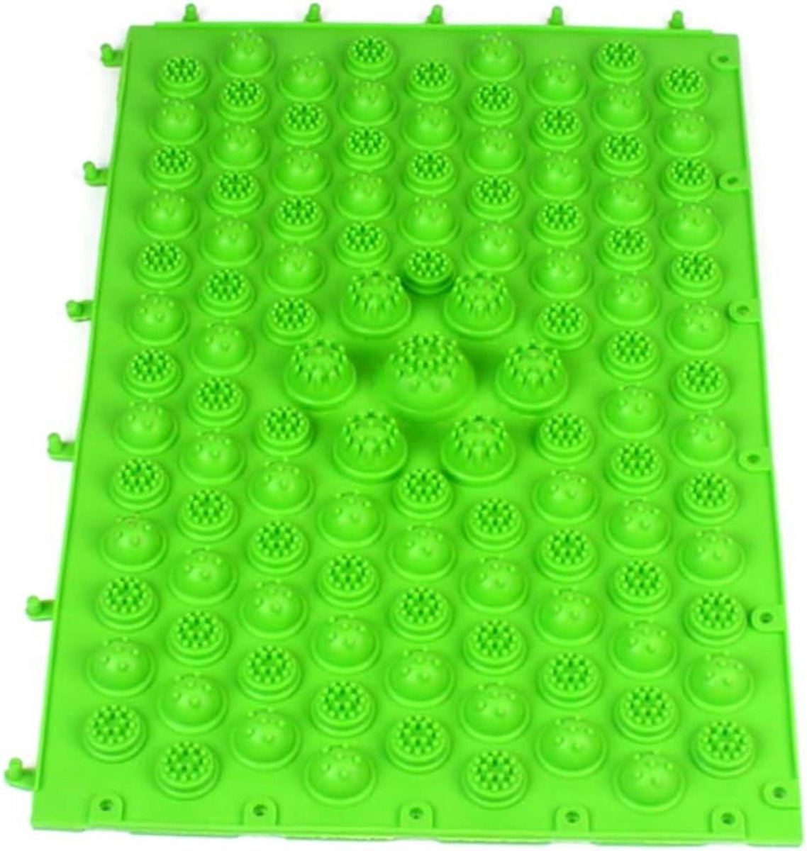 Voetmassage Mat - Acupressuur Plaat - Bloedcirculatie Stimuleren - Vouwbaar En Draagbaar - 37 x 37 cm - Groen