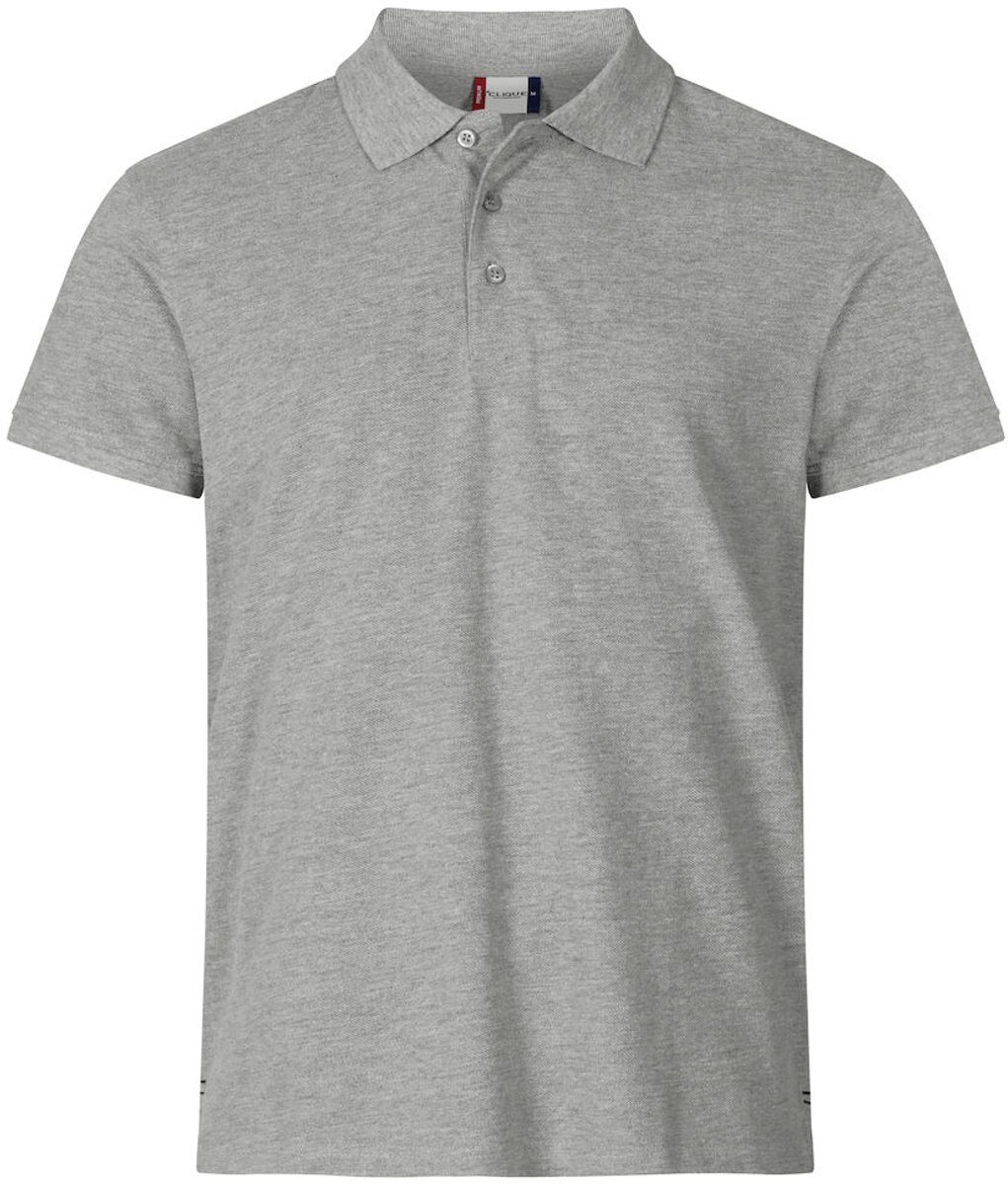 Clique Heavy Premium Polo 028260 - Grijs-melange - XS