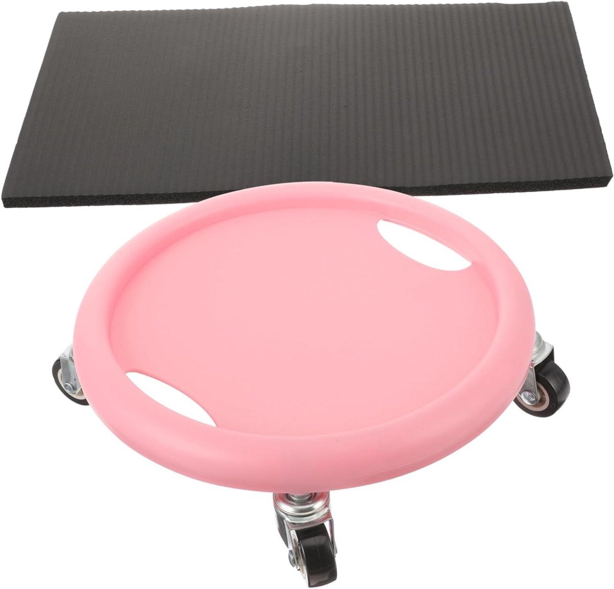 Abdominale Fitness Schijven - Glijplaten Core Trainer - Kracht Opbouwen - Stil En Duurzaam - 28x28cm - Roze