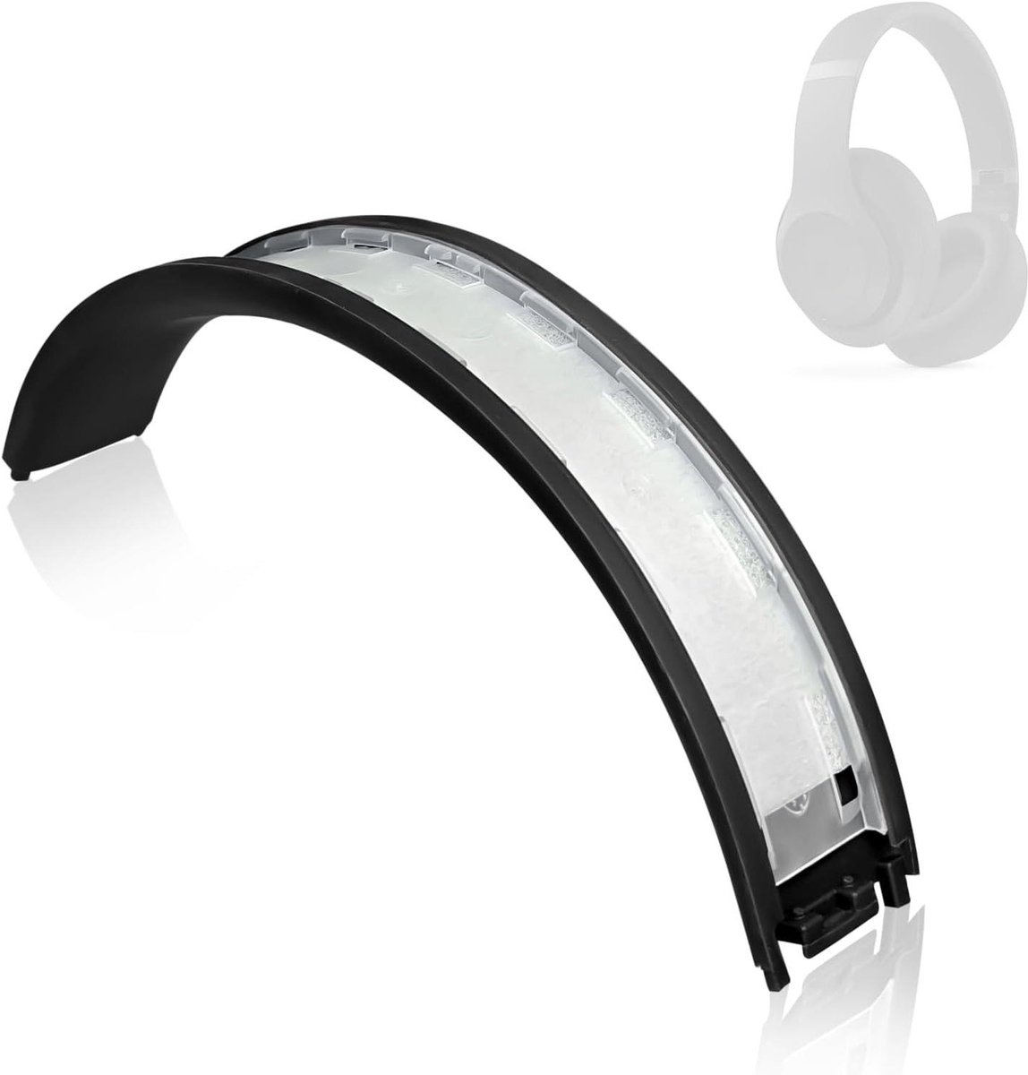 Hoofdband Kussen - Reparatie Onderdeel - Hoofdtelefoon Herstel - Premium Zacht Rubber - 20 gram - Zwart