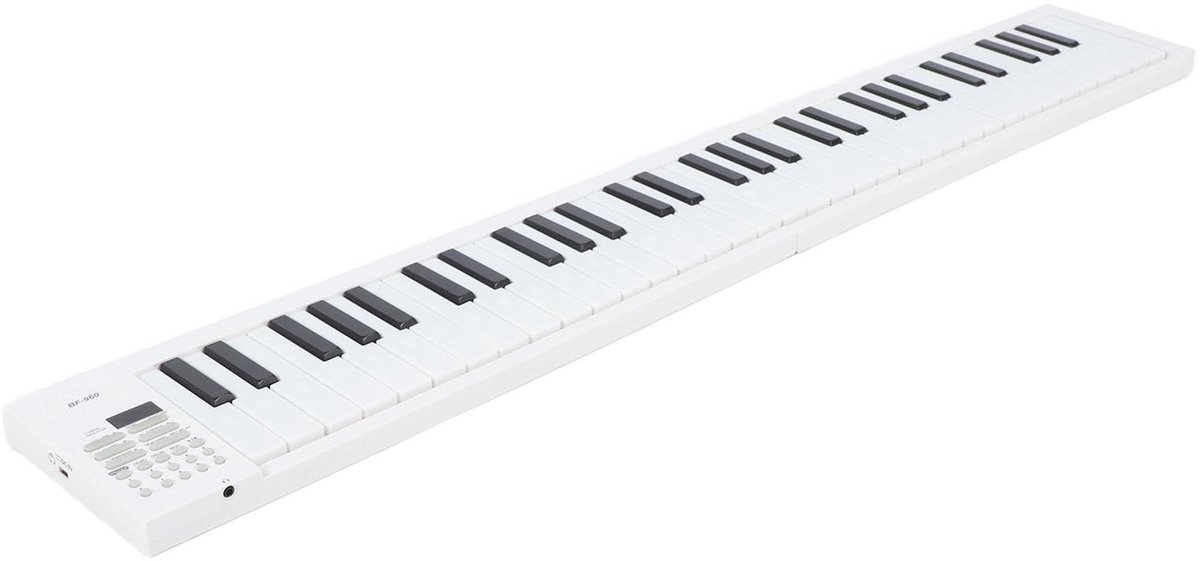 Dailygoods- Toetsenbord Draagbaar - 61 Toetsen - Opvouwbaar - Elektronisch - Voor Beginners - Inclusief 100 Ritmes/25 Demo-nummers - Pianotoetsenbord