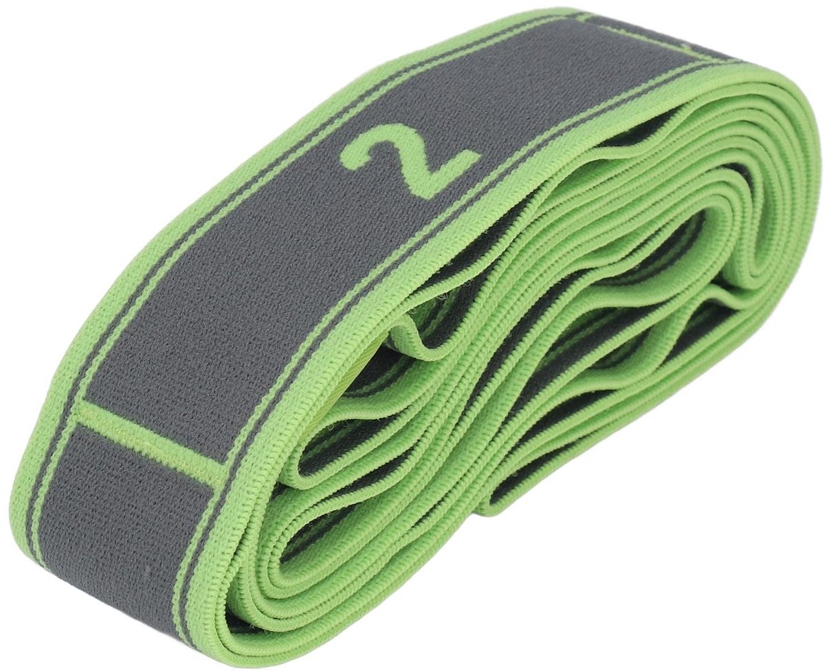 Dailygoods- Stretchband Genummerd - Fitnesshulpmiddel - Yoga Stretchband - Spierrehabilitatie - Polyester/Katoen - Voor Beginners - Fitnessband