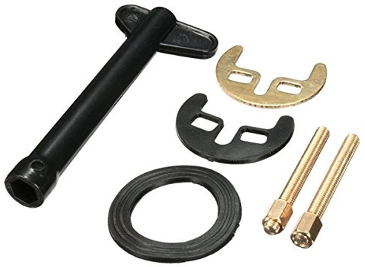 Dailygoods- Tap M6 Beugel - Installatie Gereedschap - Onderhoudsset - Duurzaam - Rubber/Koper - Inclusief Schroeven/Nuts - Kraan