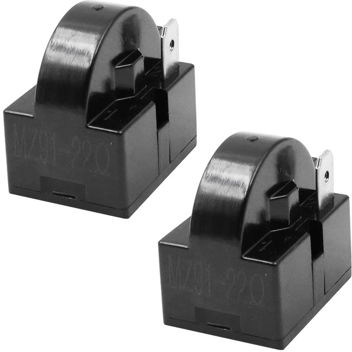 Dailygoods- PTC Starter 22 Ohm - 2 Stuks - Compressor Starter - Geschikt voor Koelkast - Airconditioning - 32 x 22 x 28 mm - Compressorstarter