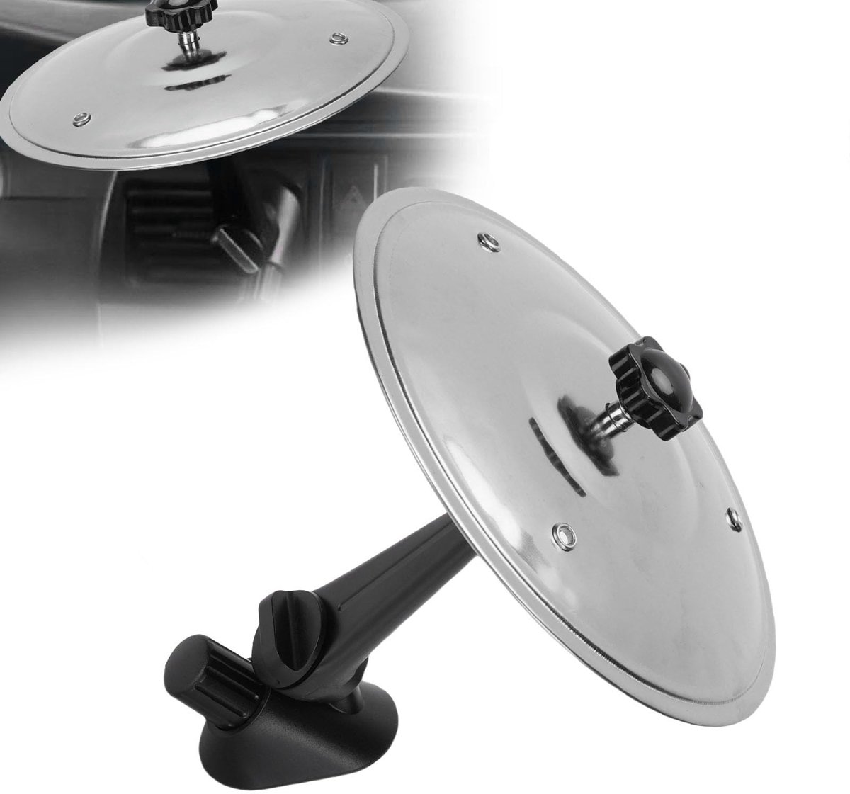 Dailygoods- Crash Cymbal Mini - Verstelbare Beugel - Lichtgewicht ABS - Gemakkelijk te Installeren - Geschikt voor Drummers - Aangename Toon - Drumstel