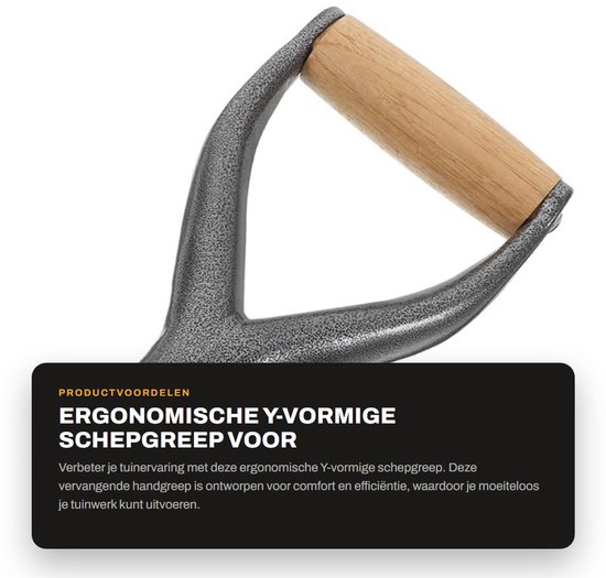 Dailygoods- Wisselgreep Ergonomisch - Y-vormige Handgreep - Antislip - Duurzaam Metaal - Vervangende Greep - Voor Tuingereedschap - Tuingreep van Dailygoods — afbeelding 4