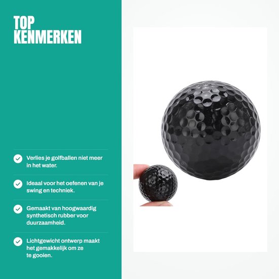 Golfballen Drijvend - 2 Lagen - Golf Training Ballen - Waterdicht - Model 332 - Lichtgewicht - Gemakkelijk te redden - Oefengolfballen — afbeelding 2