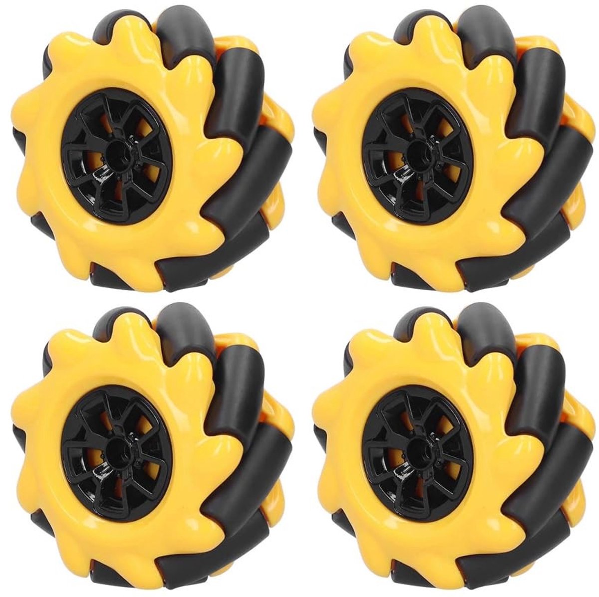 Dailygoods- Mechanische Wielen 60mm - Omnidirectionele Wielen - Lichtgewicht - Energiezuinig - Voor Mobiele Robots - Flexibele Beweging - Robotwielen