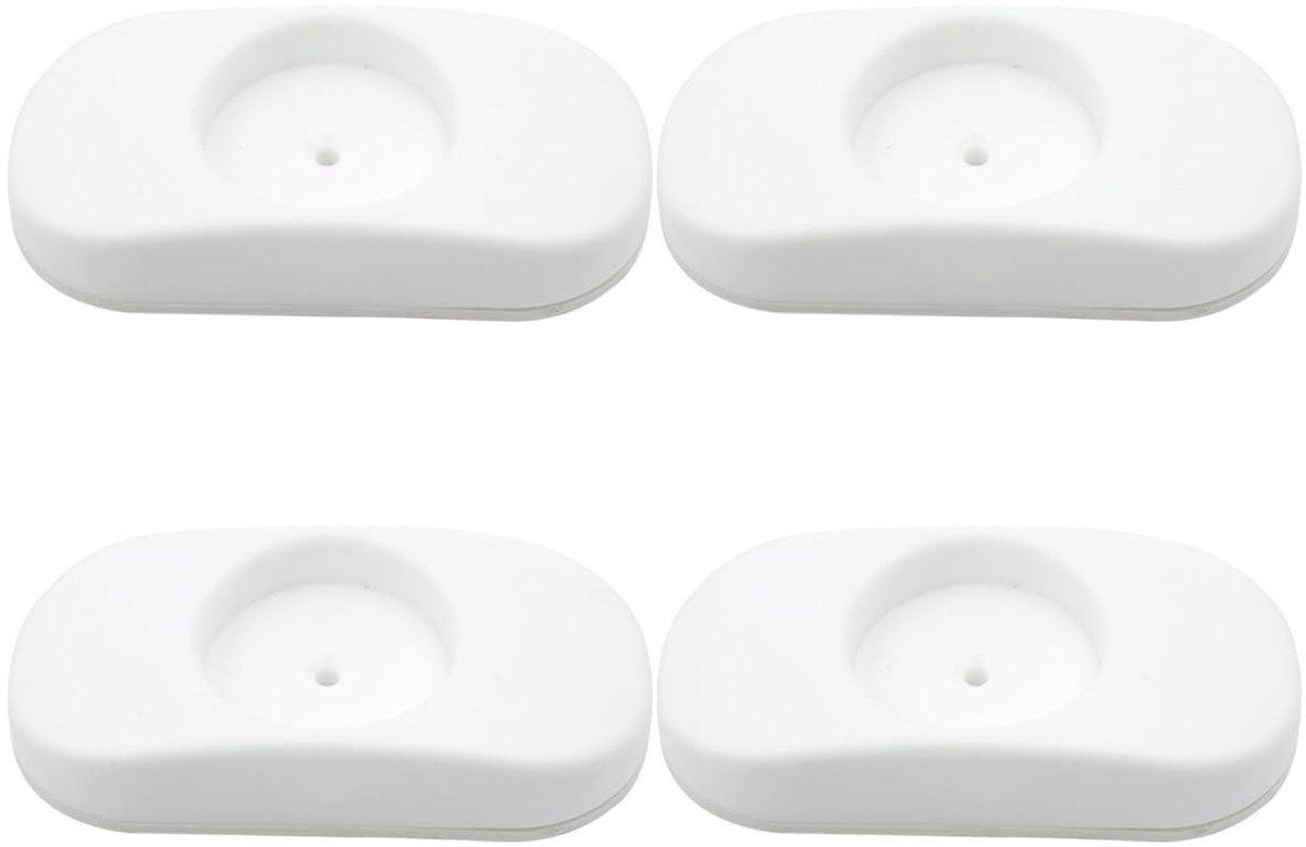 Dailygoods- Muurbeschermers 4-delige set - Antislip - Traphekje-uitbreidingsmuurbeschermer - Veiligheid voor baby's/huisdieren - Kunststof/TPE-rubber - Afmetingen 9 x 5 x 1,2 cm - Wandbeschermers
