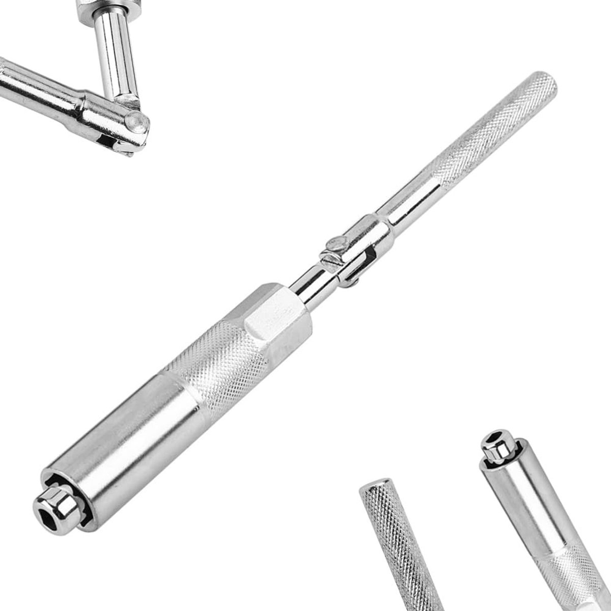 Dailygoods- Schokdemper Achterste - Inbussleutel - Verwijderingsgereedschap - 100 mm Doplengte - 270 mm Totale Lengte - Antislip Handvat - Demontagesleutel