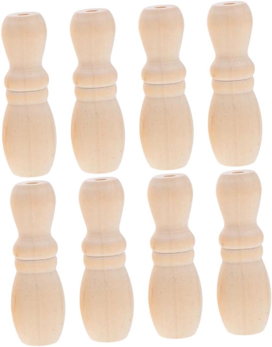 Jaloeziekoorden Trekknoppen - Gordijnaccessoires Hout - Raambekleding Decoreren - Vaasvorm