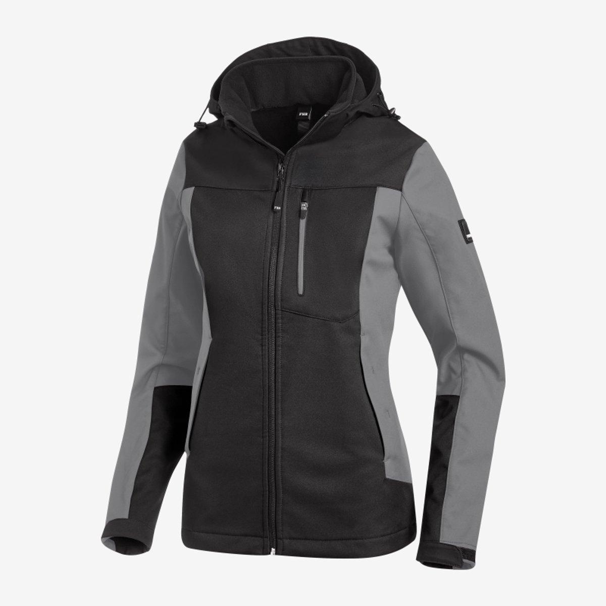 FHB JULIA Softshell-Jack Dames 79120 - Grijs-Zwart - M