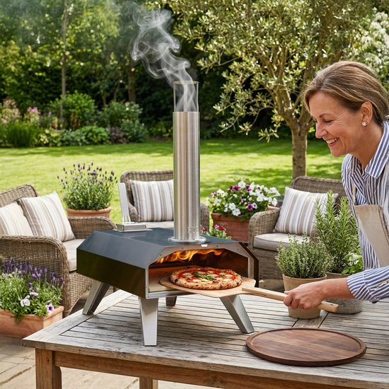 Pizzaoven voor buiten - met pizzasteen — afbeelding 4