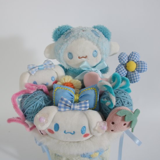 La Roselle Amsterdam Cinnamoroll Gift Box - Luxe Knuffel Cadeaubox met Blauwe Decoratie, Strik en Kawaii Accessoires - Cadeau voor Kinderen — afbeelding 2