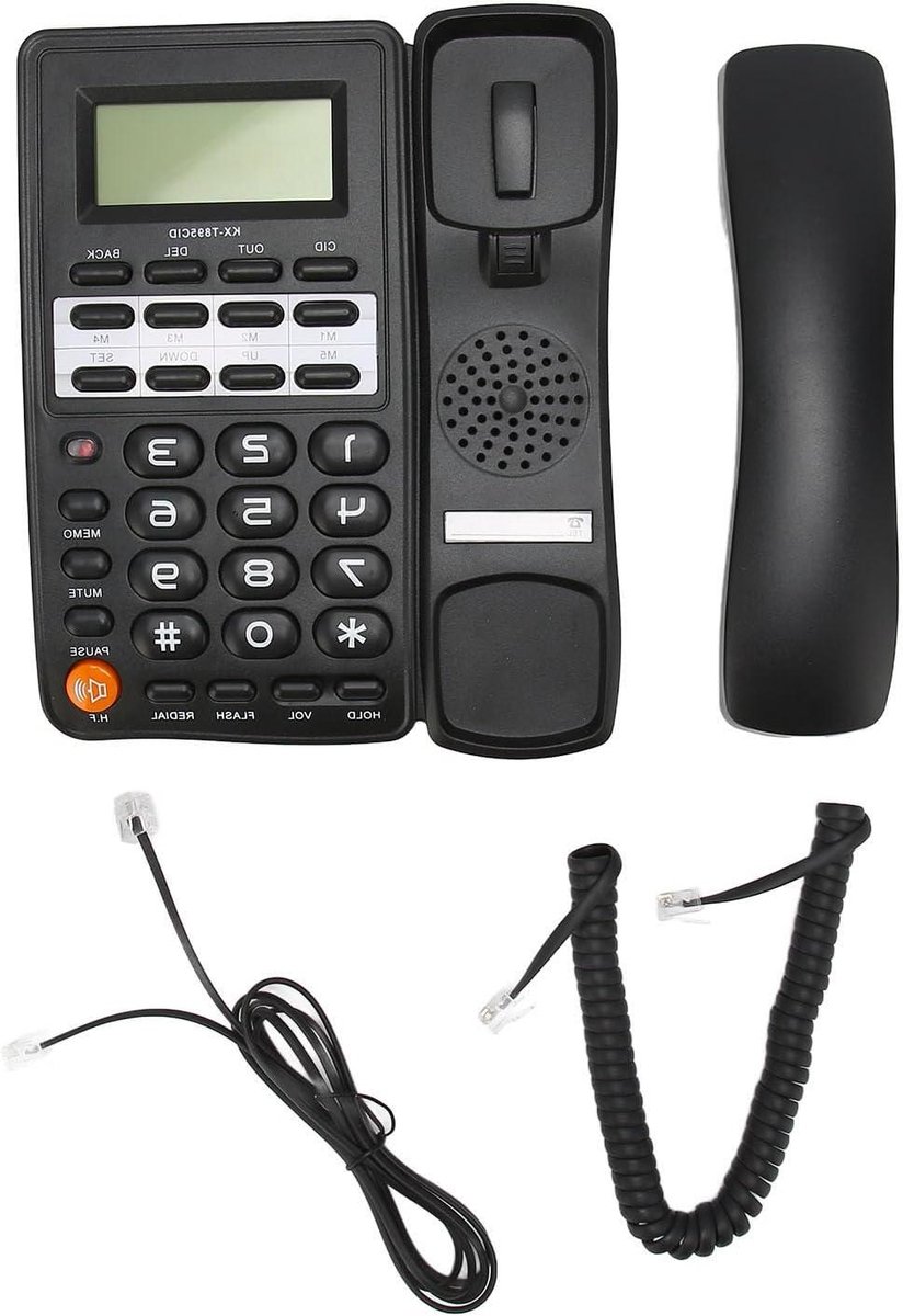 Vaste Telefoon - Senioren Telefoon - Eenvoudig Bellen - Grote Knoppen - Niet van toepassing - Zwart