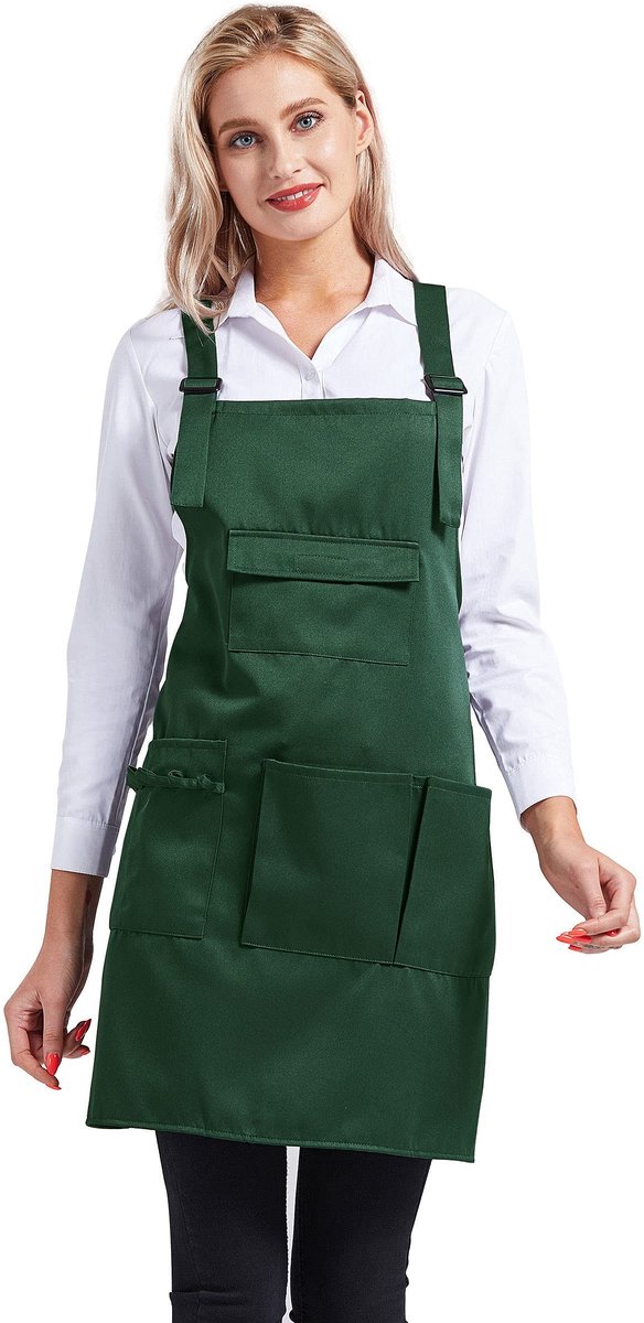 Dailygoods- Kappersschort Verstelbaar - Unisex - Polyester - 70x70cm - Met Zakken - Comfortabel en Duurzaam - Schort