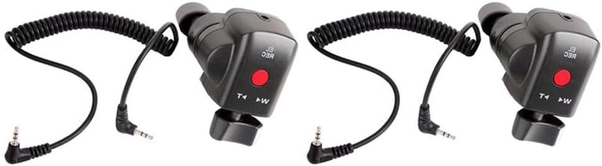 Zoom Afstandsbediening - Camera Controller - Video Opnemen - Nauwkeurige Bediening - 2 stuks - Zwart