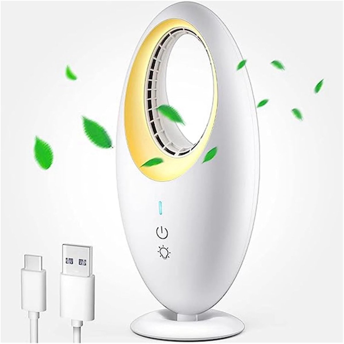 Bladloze Bureauventilator - Persoonlijke Ventilator Tafel - Draagbaar 4000mAh thumbnail 6