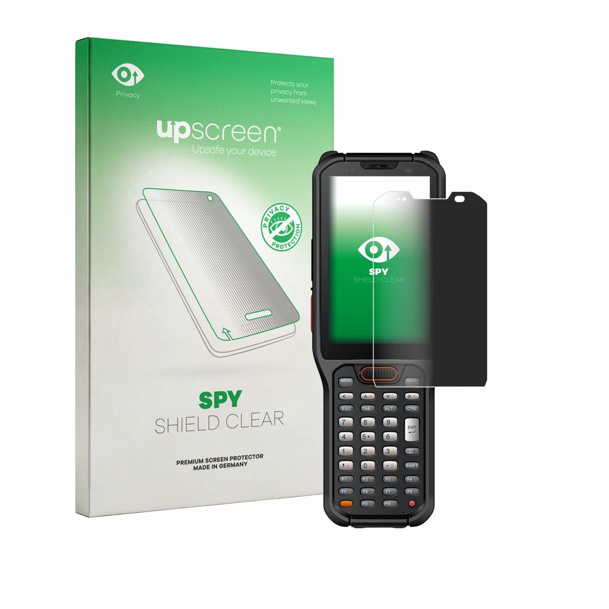 upscreen - privacy screenprotector voor Urovo RT40S - Folie Beschermfolie Blauwlichtfilter