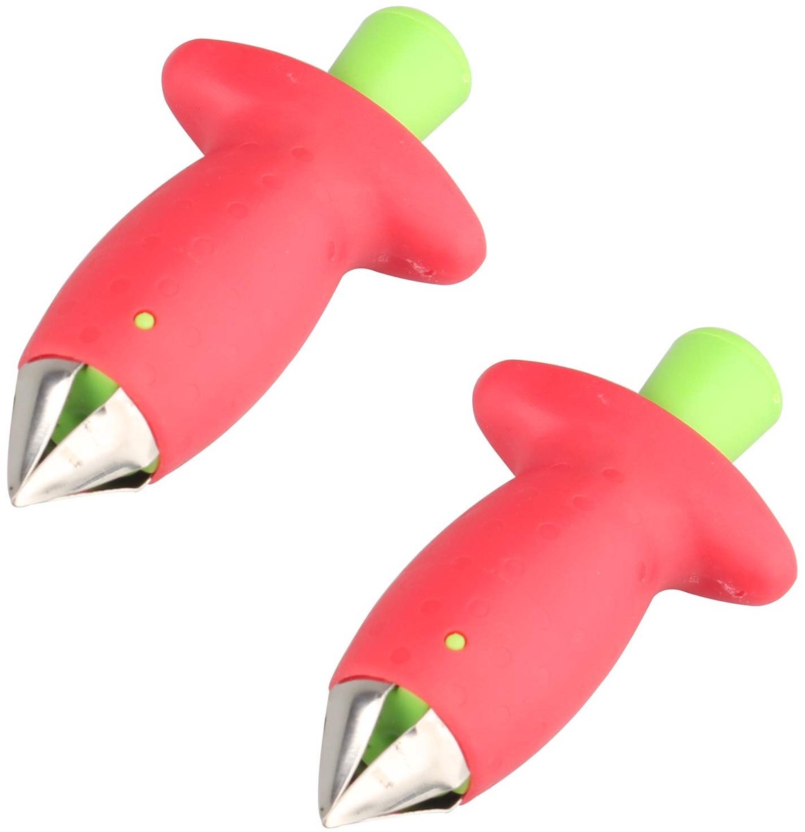 Dailygoods- Aardbei Huller Draagbaar - Aardbei/Tomaat Stem Verwijderaar - Keuken Gadget - Eenvoudig te Bedienen - Lichtgewicht - Veilig te Wassen - Fruitcorer