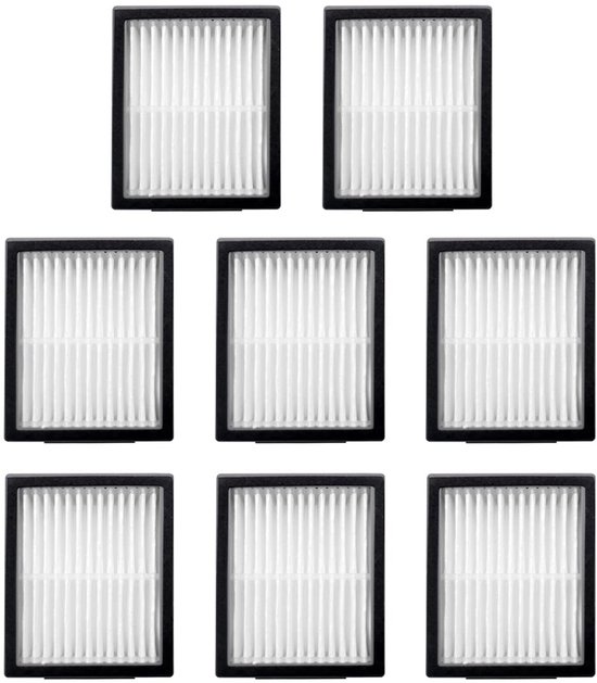 Dailygoods- HEPA-filter 8x - Stofzuigerfilter - Geschikt voor iRobot Roomba i7/i7 Plus/E5/E6/E7 - Efficiënte filterprestatie - Vermindert stof/pollen - 30 dagen tevredenheidsgarantie