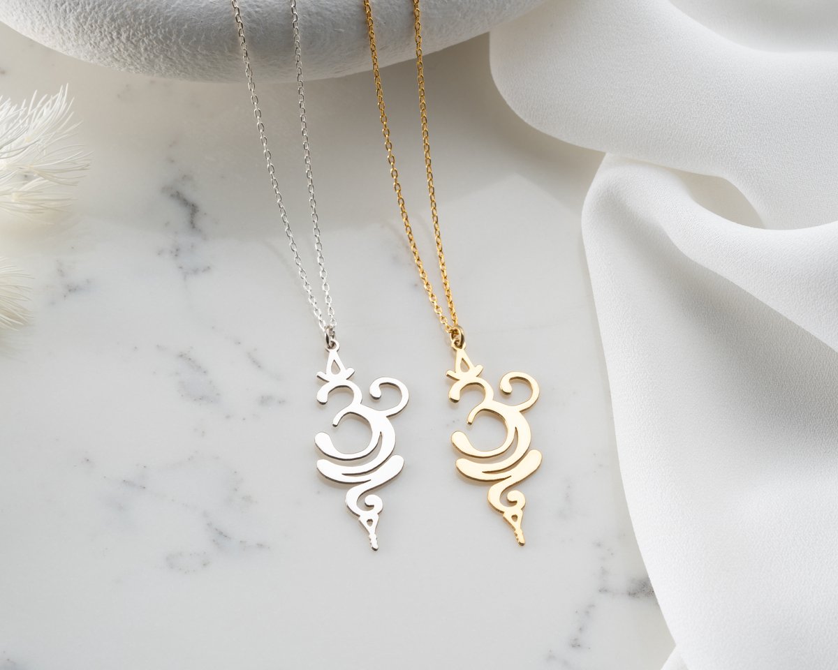 Breathe Ketting Spirituele Yoga Breathe Ketting | 925 Sterling Zilver_45 cm Ketting | Minnaar ketting Vreedzaam symbool