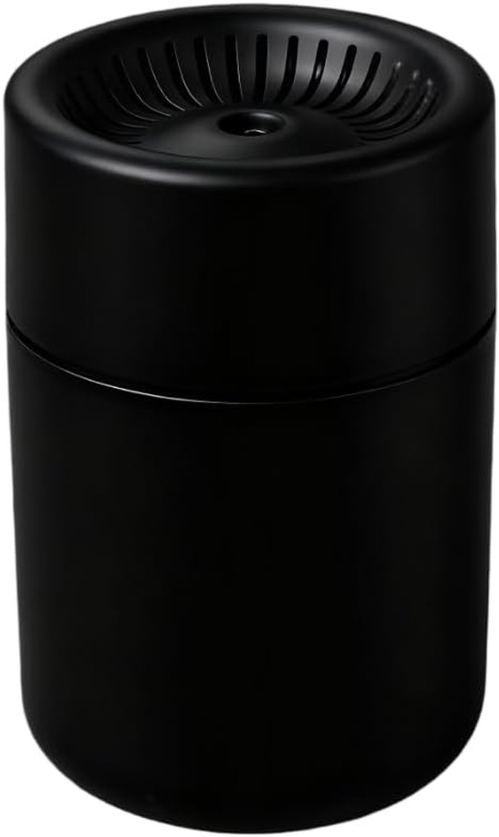 USB Humidifier with 7-Color Ambient Light, Portable Silent Mist Maker for Home, Car, Office, Travel, Compact ABS Desktop Air Diffuser, Black