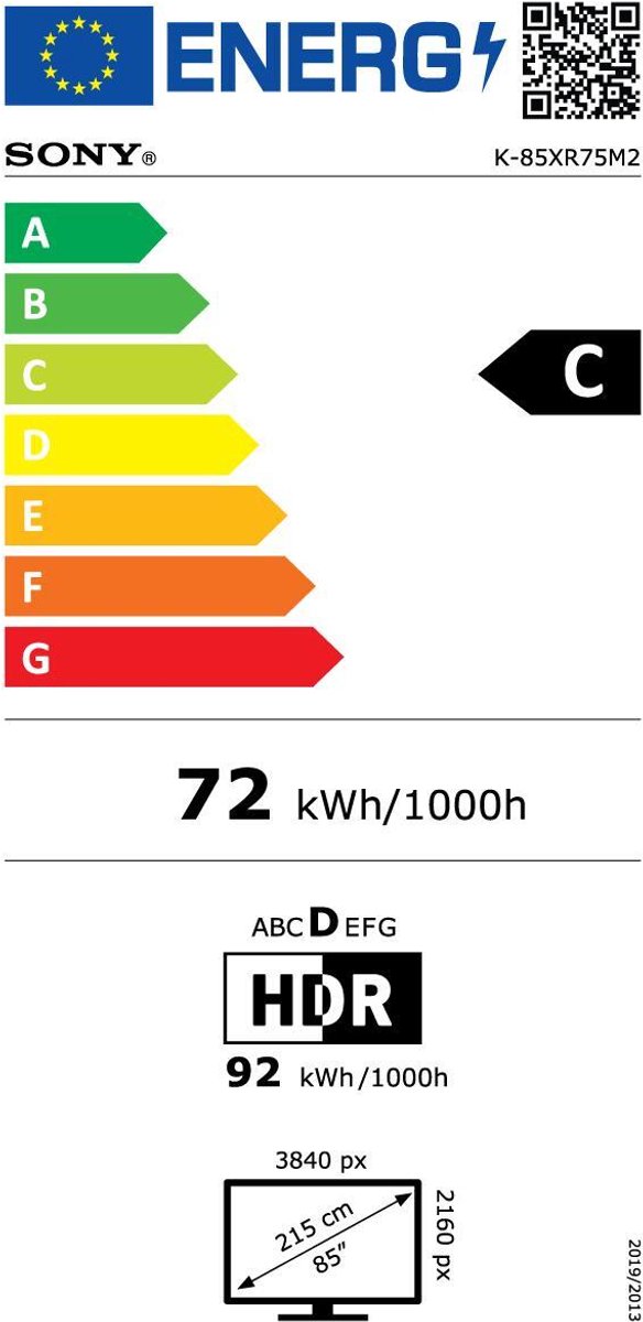 Sony BRAVIA 7 II - 85 inch - 4K RGB-LED TV thumbnail 2