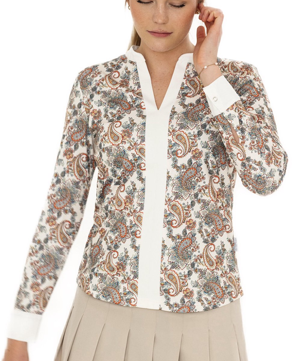 Func Factory dames Top Yes light paisley maat 36