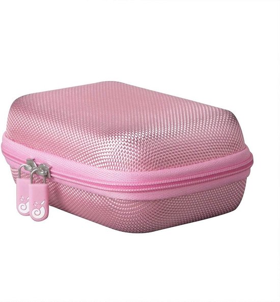 Draagbare Hard EVA Reiskoffer voor JBL GO 4 en GO 3 Bluetooth Speaker - Roze, Bescherming en Opbergruimte — afbeelding 4