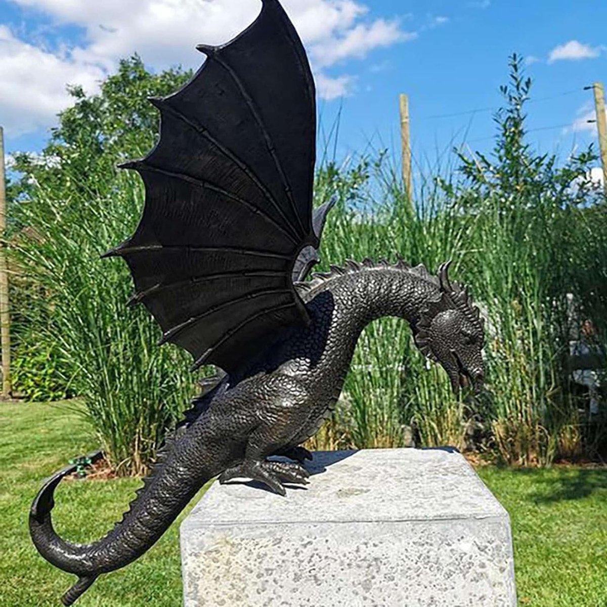 Drakenfontein Beeld voor Tuin - Decoratieve Waterpartij voor Buiten - Unieke Tuinaccessoires en Ornamenten