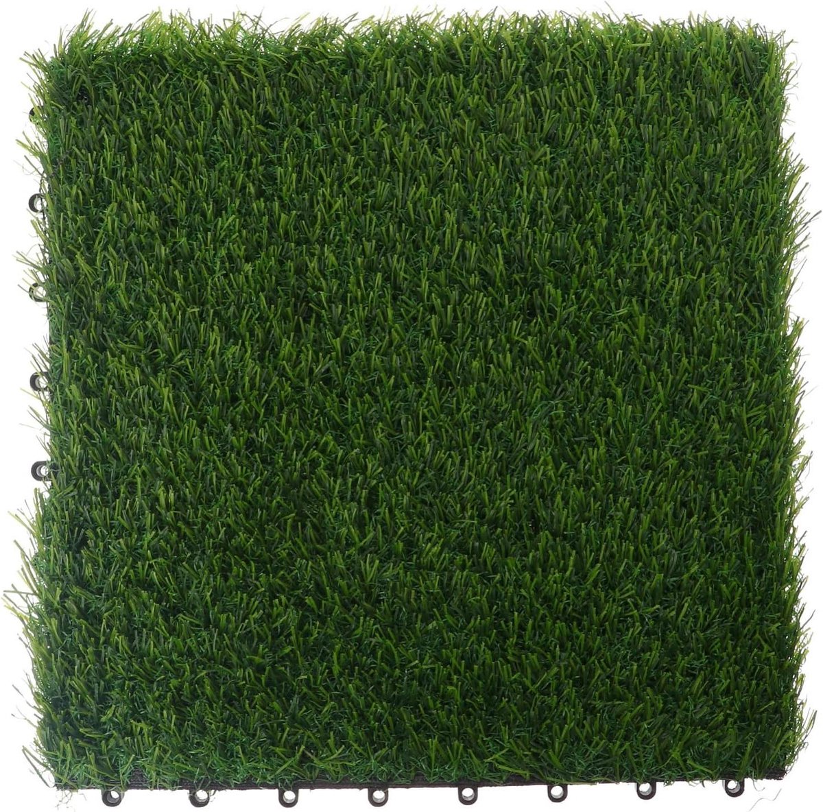 Kunstgras Tegels - Gazon Blokken - Balkon Decoratie - Interlock Systeem - 30x30 cm - Groen