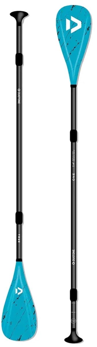 Duotone One Adjustable 3-piece 7.4´´ Sup Peddel Blauw