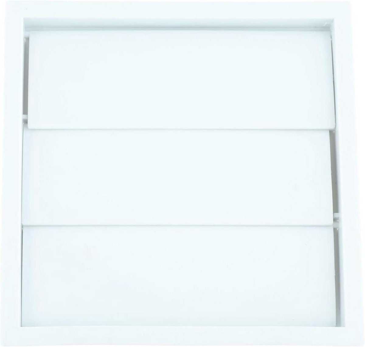 Droogkap Buitenmuur - Luchtuitlaat Ventilatie - Droger Ontluchting - Winddicht Regenbestendig - 15 x 15 cm - Wit