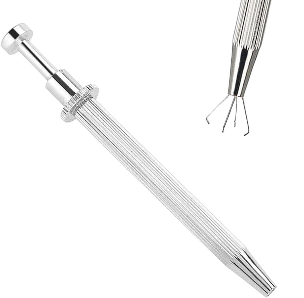Sieraden Pincet - Gereedschap Klauwen - Fijnmetaal Werk - Vierpunts Grip - 12 cm Lengte - Metaal
