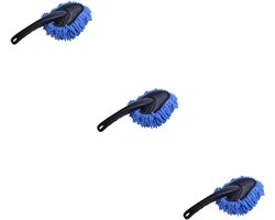 Auto Schoonmaak Set - Stoffer Borstel - Auto Interieur Reinigen - Zachte Microvezel - 30x10cm - Diverse Kleuren