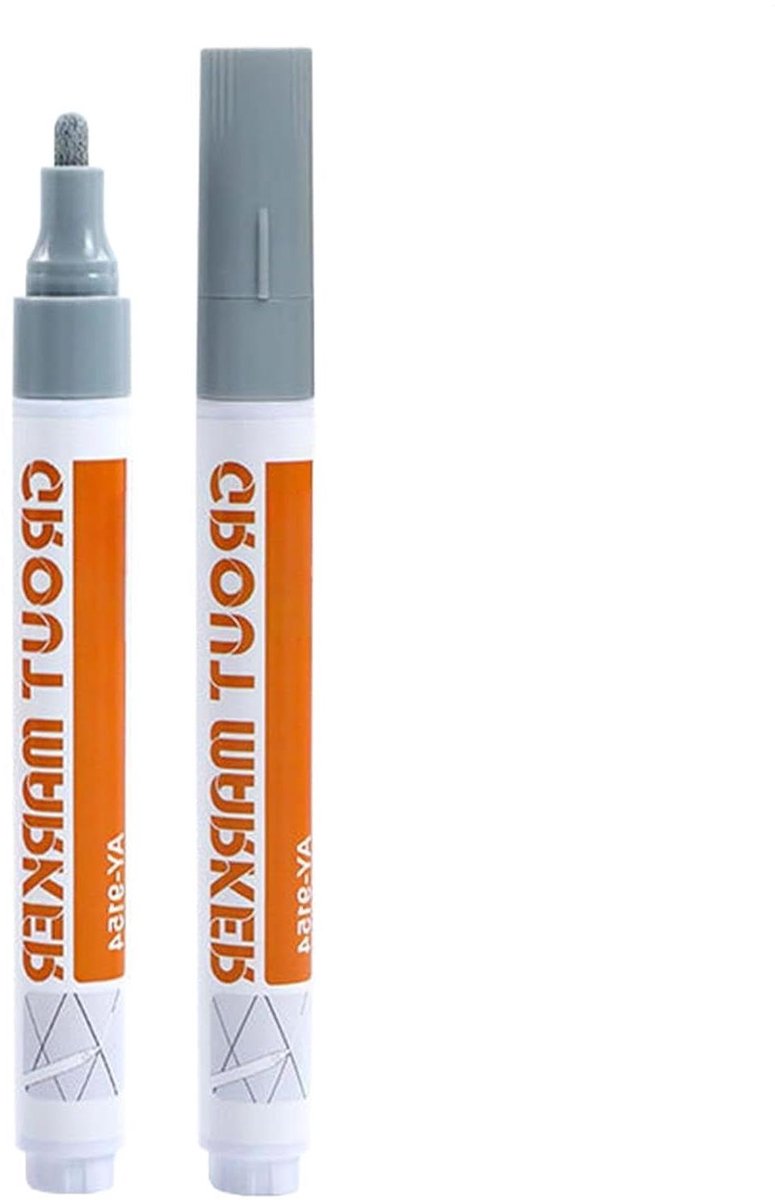Voegpen - Voegverf Pen Tegel - Voegen Herstellen - Sneldrogend Waterdicht - 14 cm - Grijs