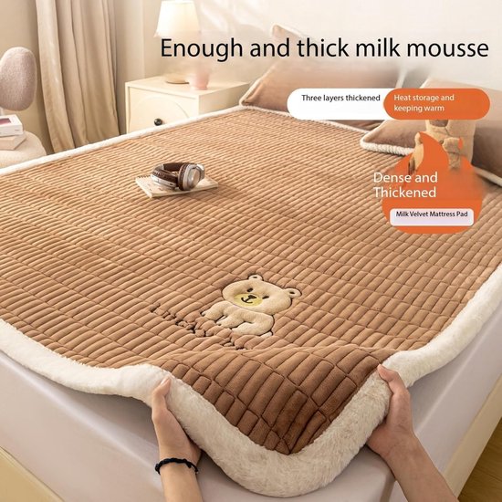 Verdikt Matras - Vloermat Slaapmat - Comfortabel Slapen - Dubbele Antislip - 180x200 cm - Blauw — afbeelding 4