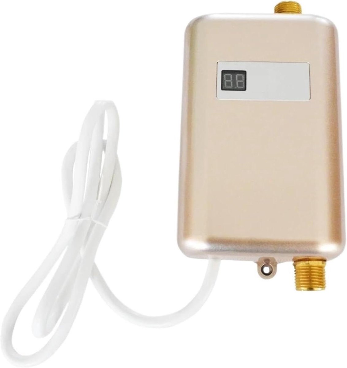 Doorstroomverwarmer Elektrisch - Boiler Direct Warm Water - Direct Verwarmen Water - LCD Temperatuurdisplay - 3.8 kW - Wit