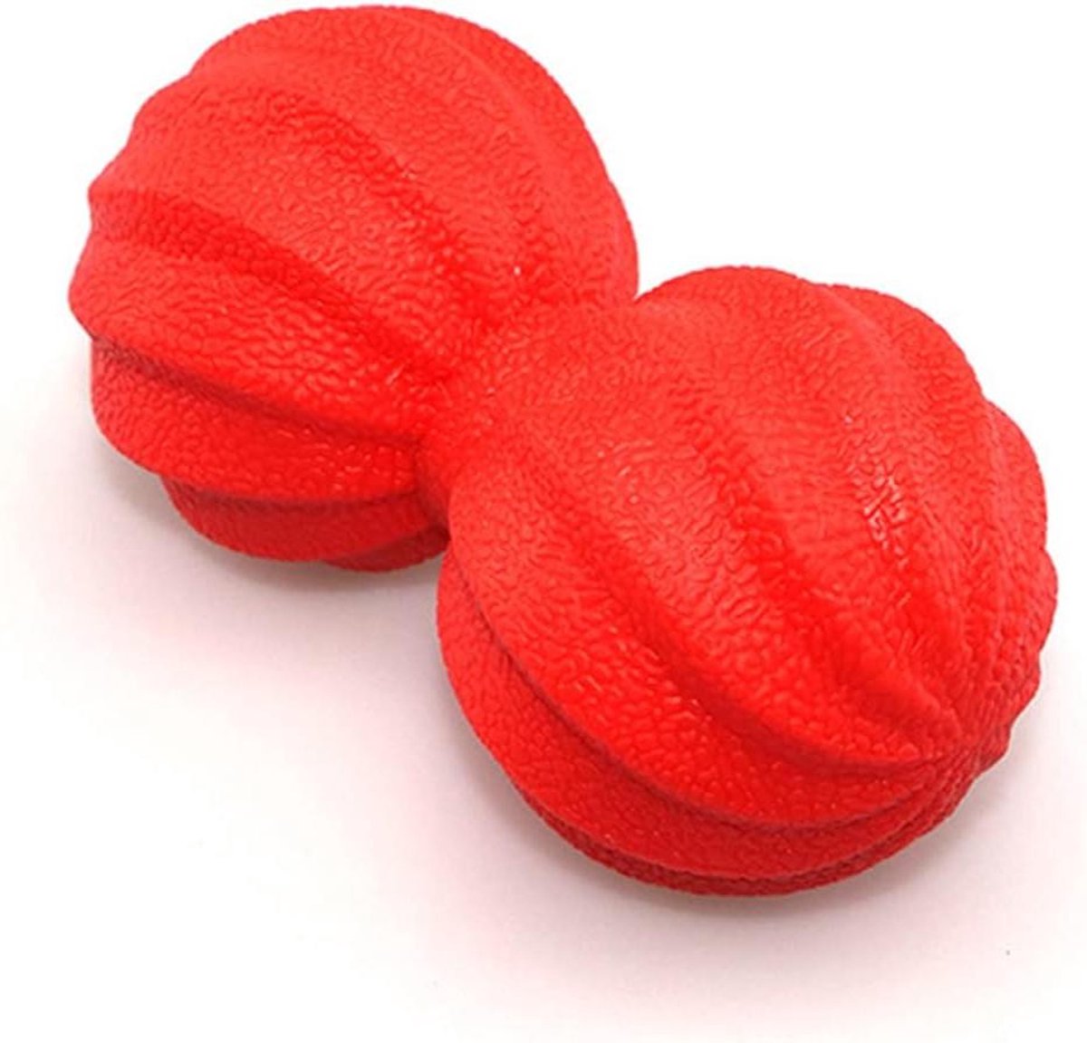 Massagebal - Triggerpoint bal - Spierontspanning - Dubbele bal - 12x6 cm - Rood
