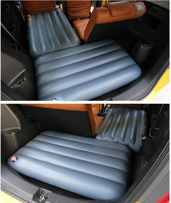 Auto Matras - Opblaasbaar Slaapbed - Reizen en Kamperen - Vult Achterbank Ruimte - 100x60x15 cm - Grijs — afbeelding 4