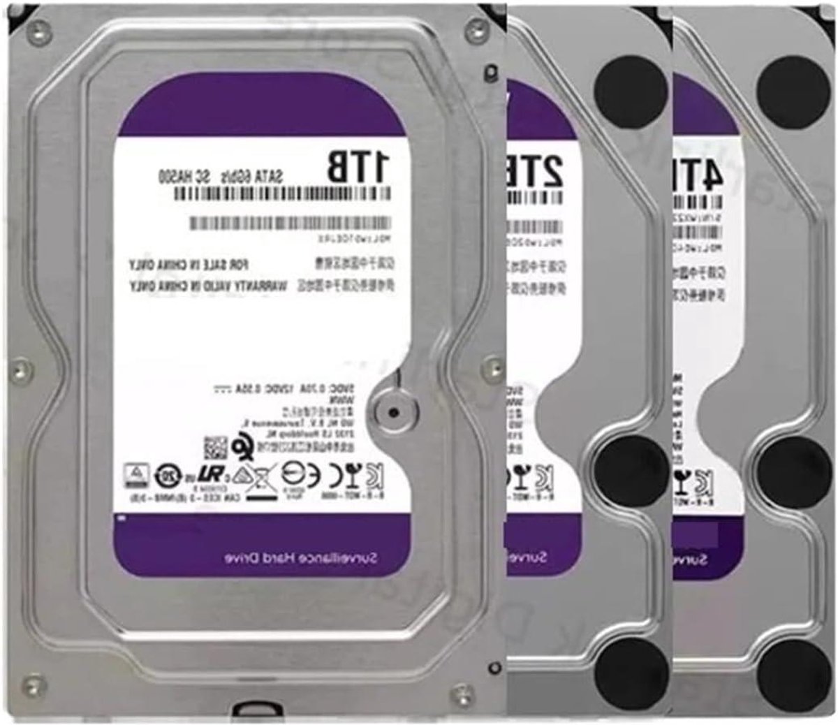 Interne Harde Schijf - HDD Opslag - Surveillance Opslag - 64MB Cache - 3.5 Inch - Paars